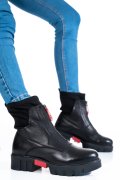 GHETE NEGRE PIELE NATURALA 9PC300