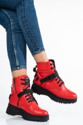 GHETE ROSII PIELE NATURALA 2PC002