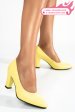 Pantofi galbeni piele naturala 1pc762