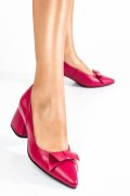PANTOFI FUCHSIA PIELE NATURALA 1PC455