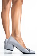 PANTOFI GRI PIELE NATURALA 1PC455