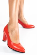 PANTOFI ROSII PIELE NATURALA 1PC707