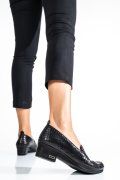 PANTOFI NEGRI CRO PIELE NATURALA 0PC51