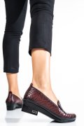 PANTOFI BORDO CRO PIELE NATURALA 0PC51
