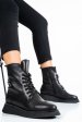 Ghete negre piele naturala 2pc22833np