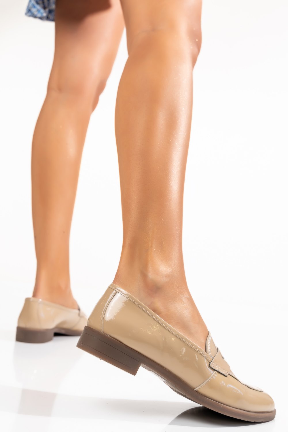 MOCASINI NUDE PIELE NATURALA 9PC238