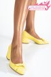 Pantofi galbeni piele naturala 1pc455