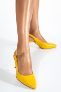 PANTOFI GALBENI PIELE NATURALA 1PC650