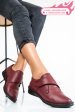 Pantofi bordo piele naturala 3pc462