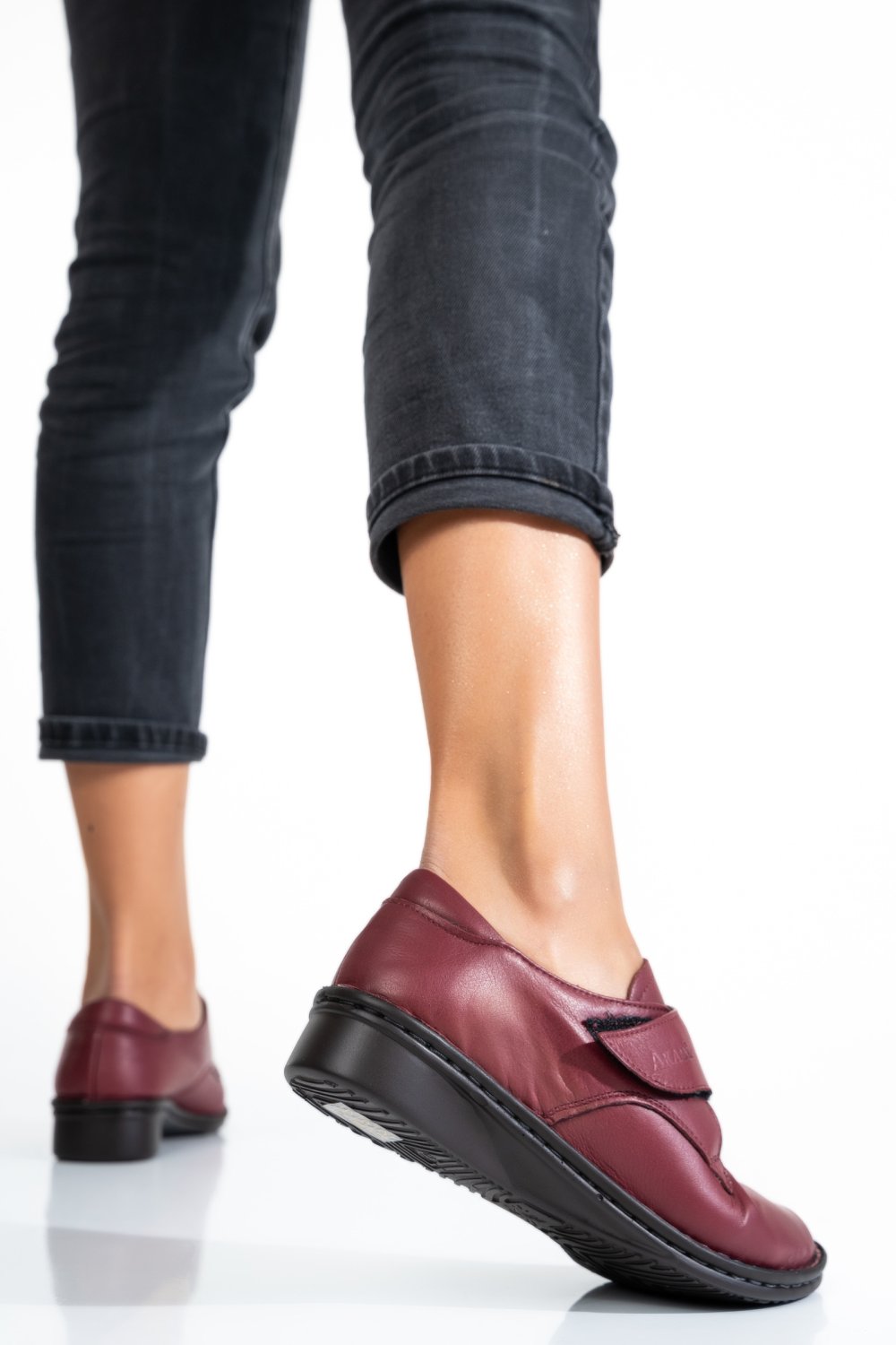 PANTOFI BORDO PIELE NATURALA 3PC462