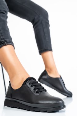 PANTOFI NEGRI PIELE NATURALA APCK710