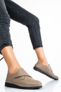 PANTOFI TAUPE PIELE NATURALA APCK700