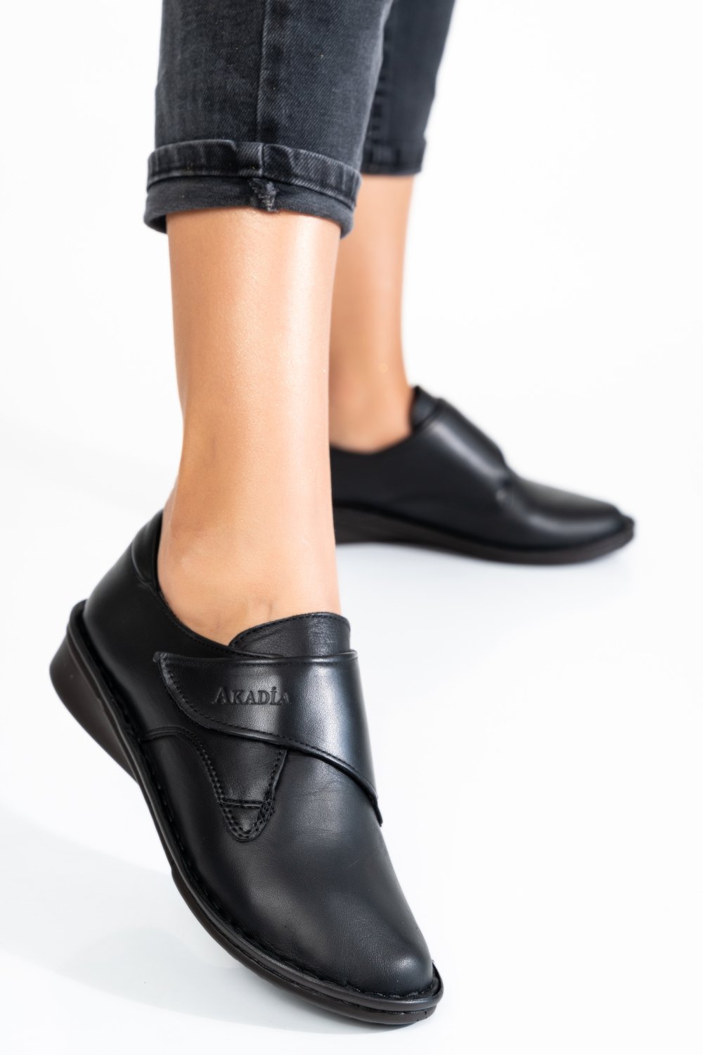 PANTOFI NEGRI PIELE NATURALA 3PC462