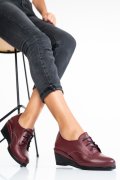 PANTOFI BORDO PIELE NATURALA APCK630