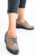 PANTOFI TAUPE PIELE NATURALA APCK630