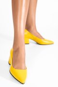 PANTOFI GALBENI PIELE NATURALA 1PC450
