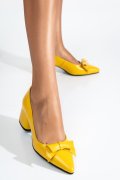PANTOFI YELLOW PIELE NATURALA 1PC455