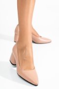 PANTOFI NUDE PIELE NATURALA 1PC450