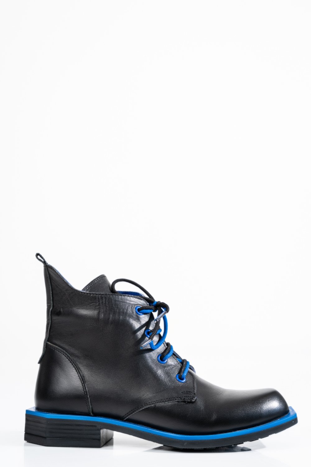 GHETE NEGRU ALBASTRU PIELE NATURALA 2PC042