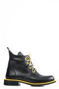 GHETE NEGRU GALBEN PIELE NATURALA 2PC042