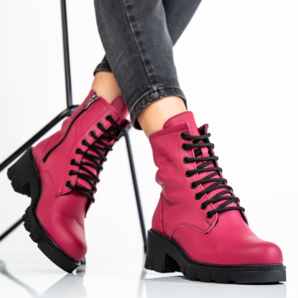 GHETE FUCHSIA PIELE NATURALA APCK106