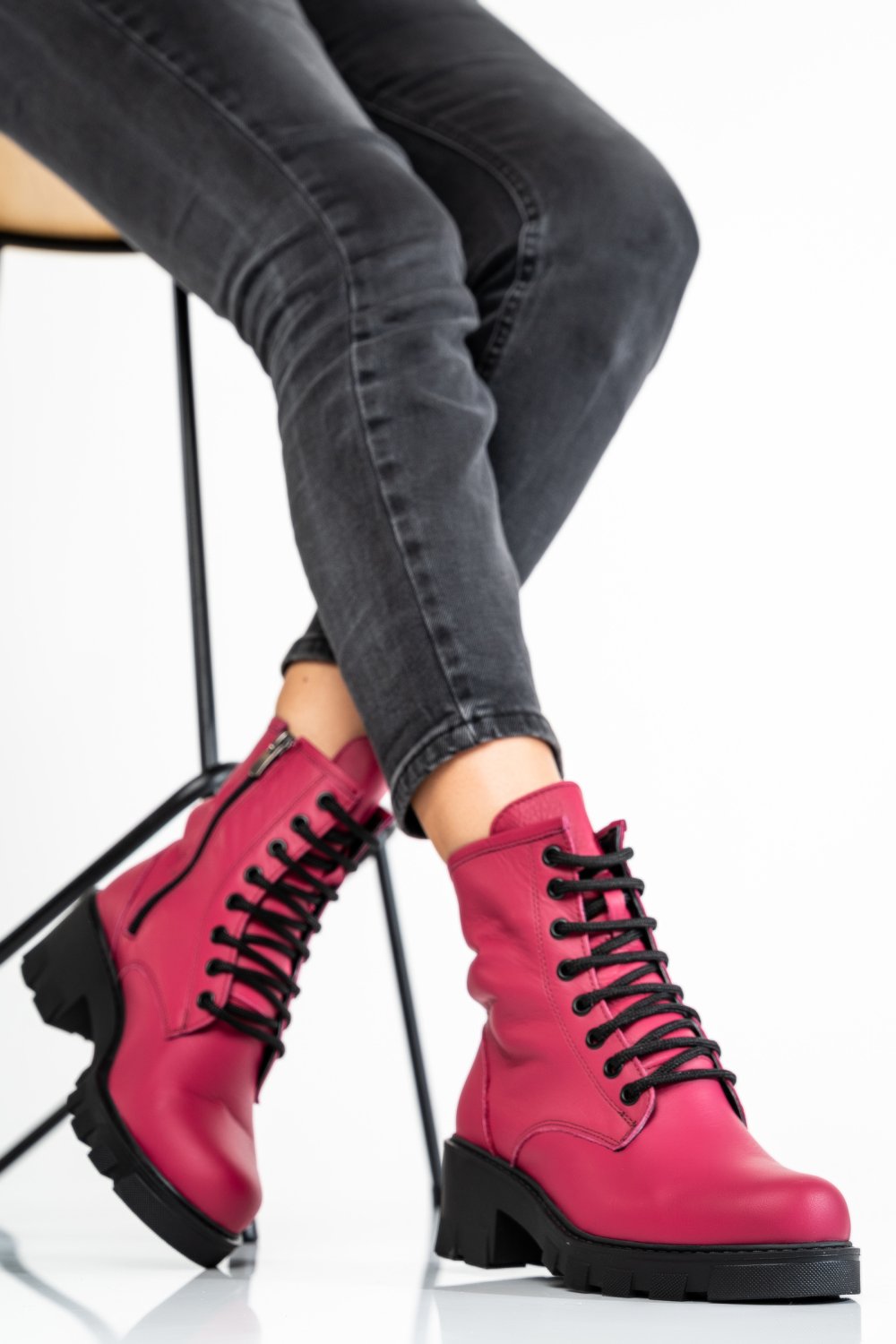 GHETE FUCHSIA PIELE NATURALA APCK106