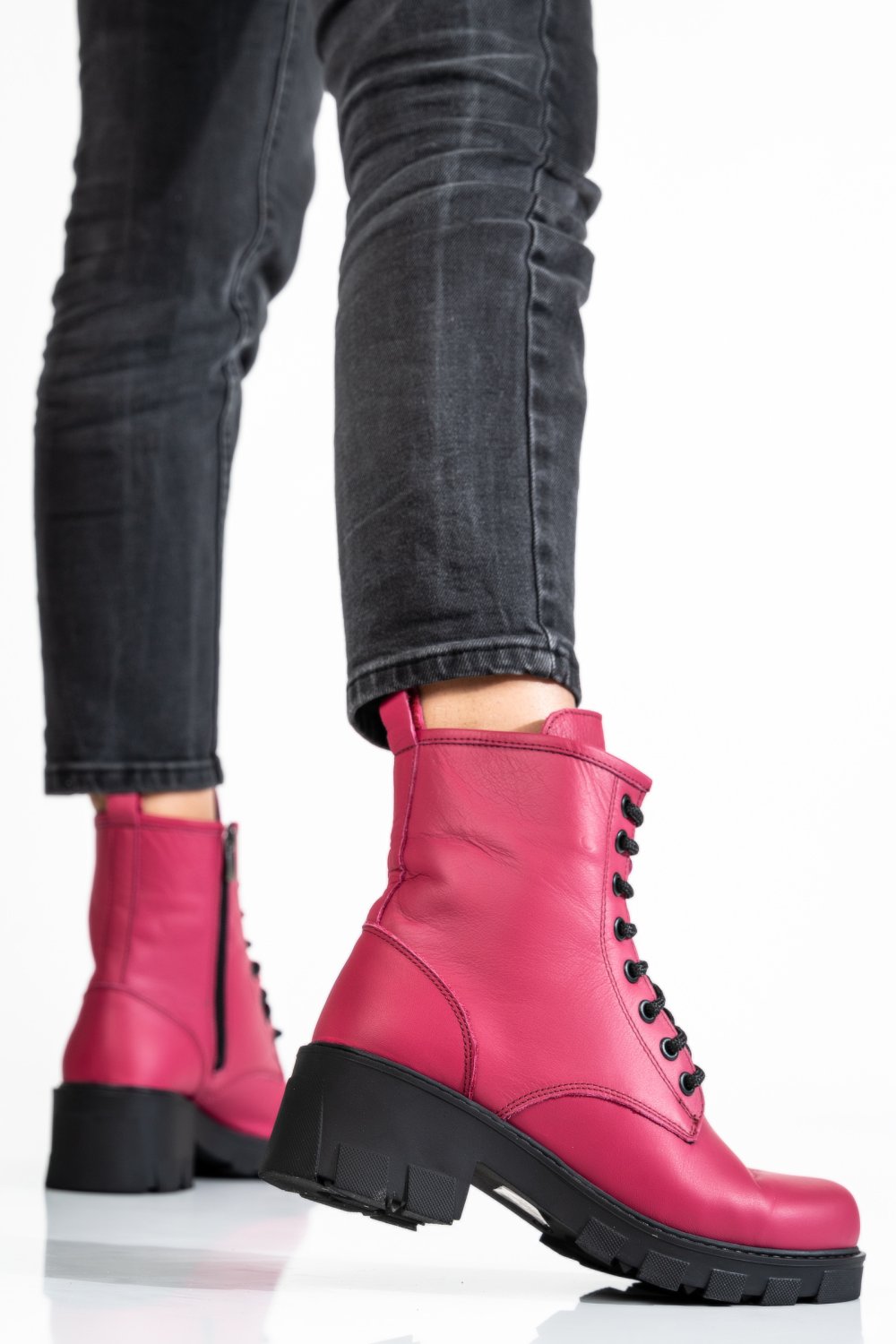 GHETE FUCHSIA PIELE NATURALA APCK106