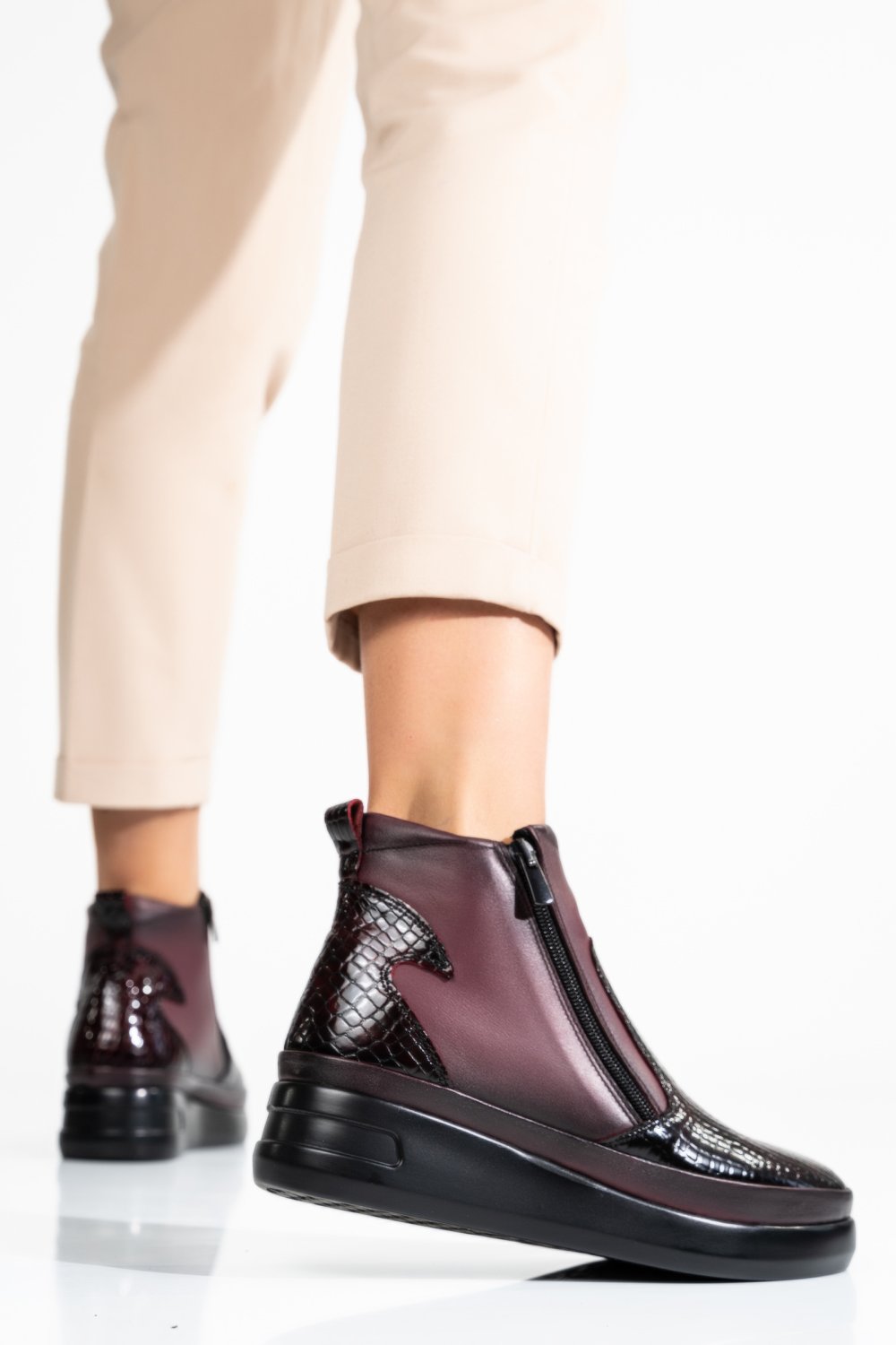 GHETE BORDO CRO PIELE NATURALA 1PC430