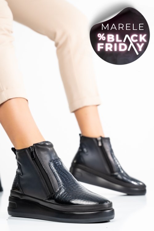 Ghete bleumarin cro piele naturala 1pc430