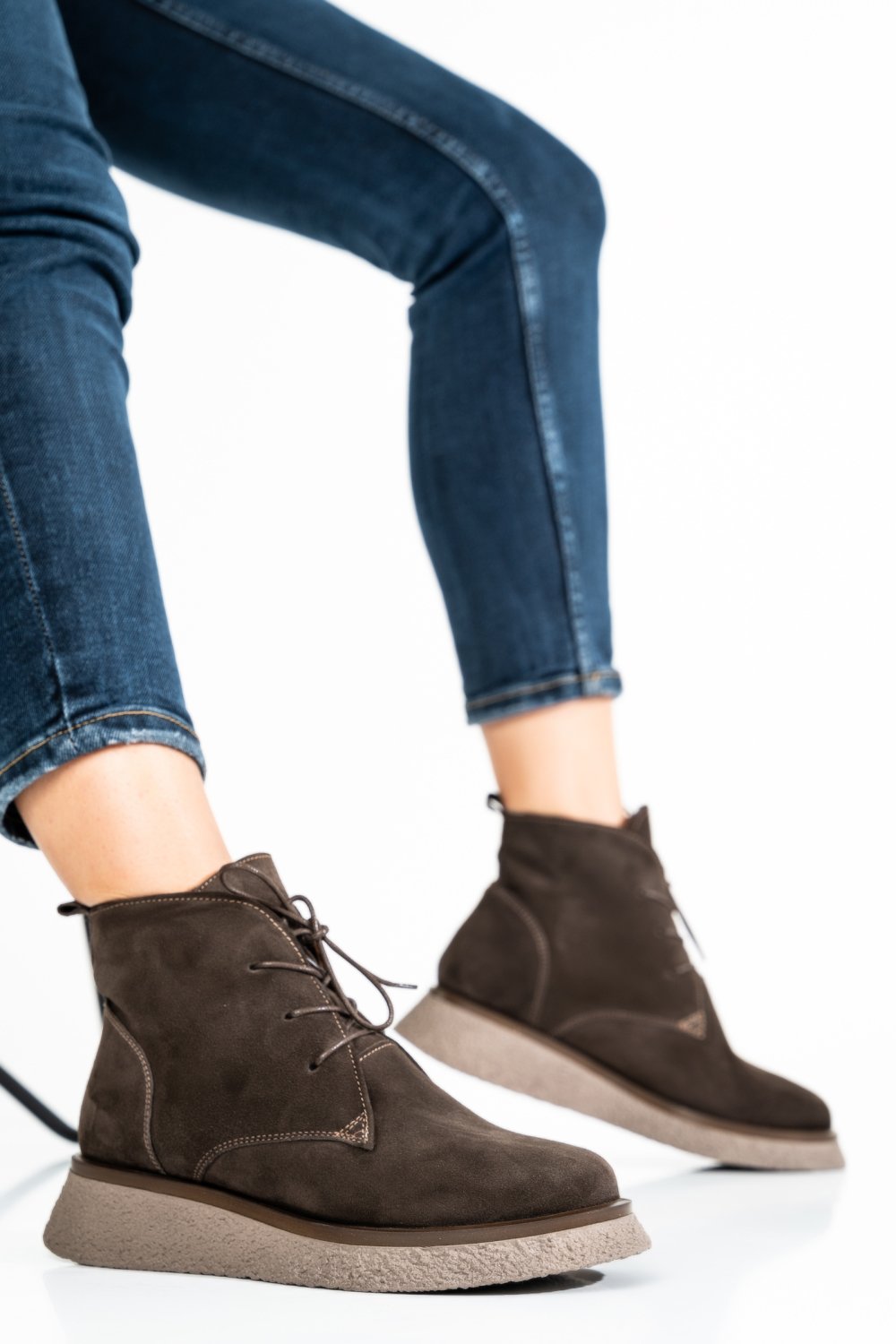 GHETE MARO INCHIS PIELE NATURALA INTOARSA 2PC22832SP