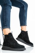 GHETE NEGRE PIELE NATURALA INTOARSA 2PC22832SP