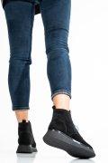 GHETE NEGRE PIELE NATURALA INTOARSA 2PC22832SP