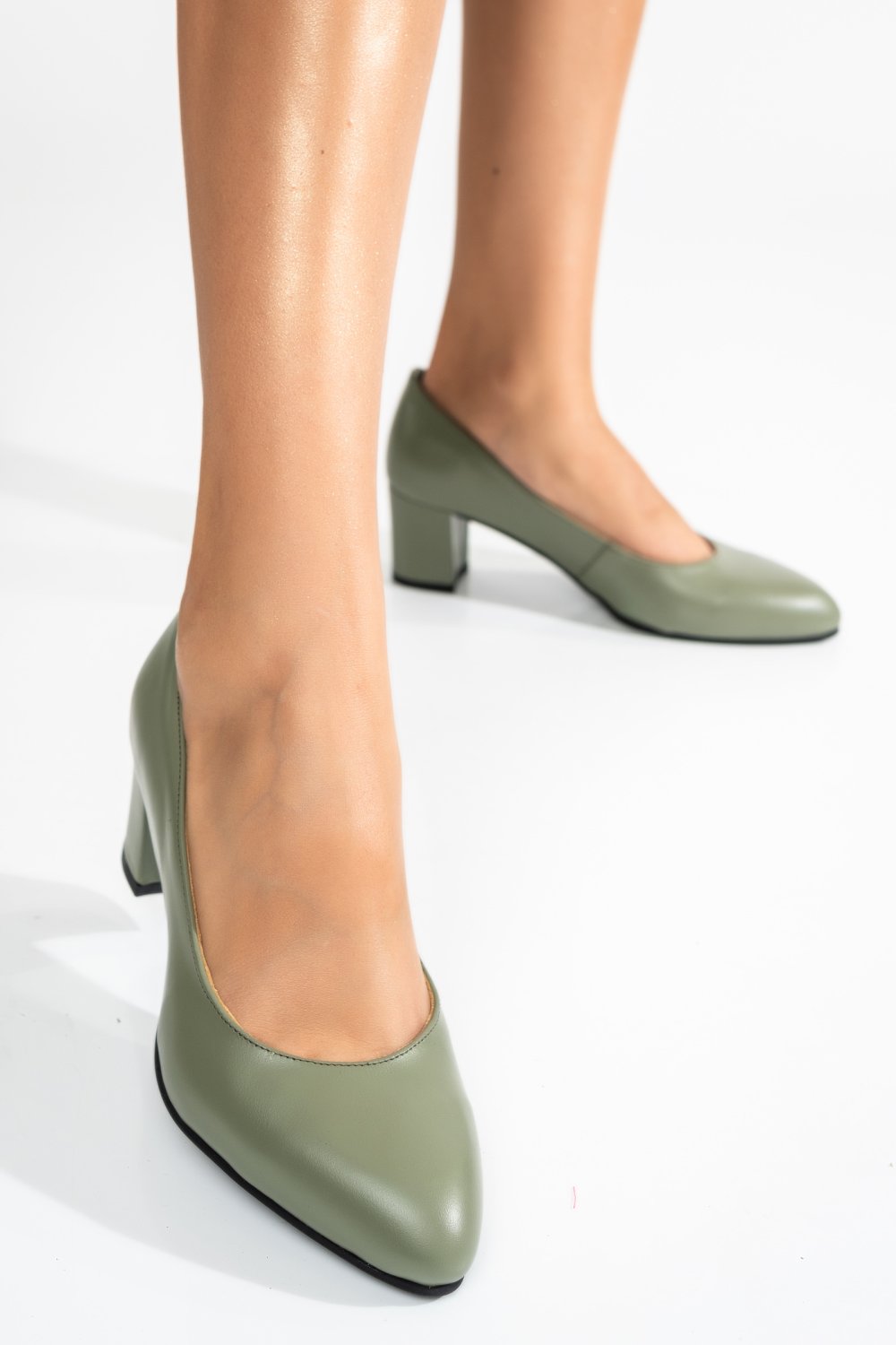 PANTOFI OLIVE PIELE NATURALA 1PC500