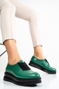 PANTOFI SPORT VERZI PIELE NATURALA 2PC061