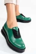 PANTOFI SPORT VERZI PIELE NATURALA 2PC061