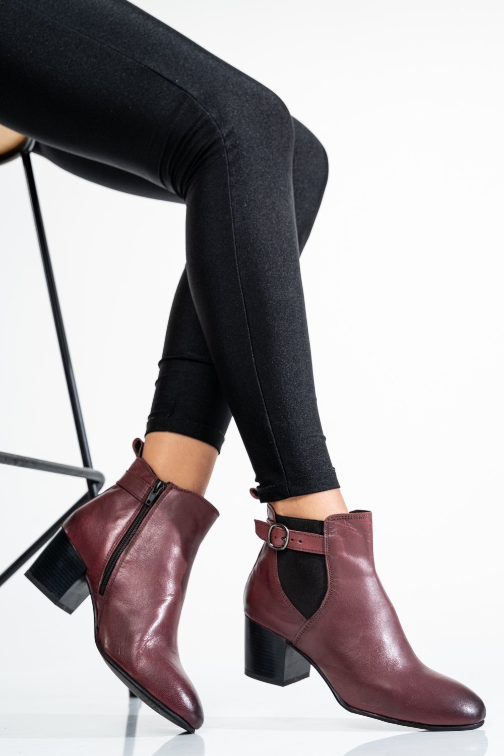 GHETE BORDO FEMEI PIELE NATURALA 8S77788