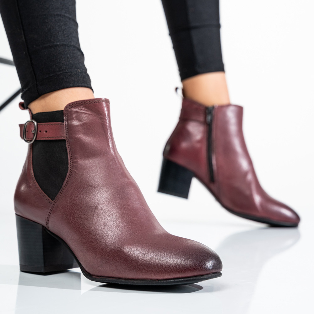 GHETE BORDO FEMEI PIELE NATURALA 8S77788