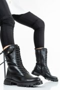 GHETE NEGRE PIELE NATURALA 9PC67