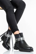 GHETE NEGRU ALB SNK PIELE NATURALA 0PC7