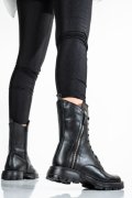 GHETE NEGRE PIELE NATURALA 9PC68