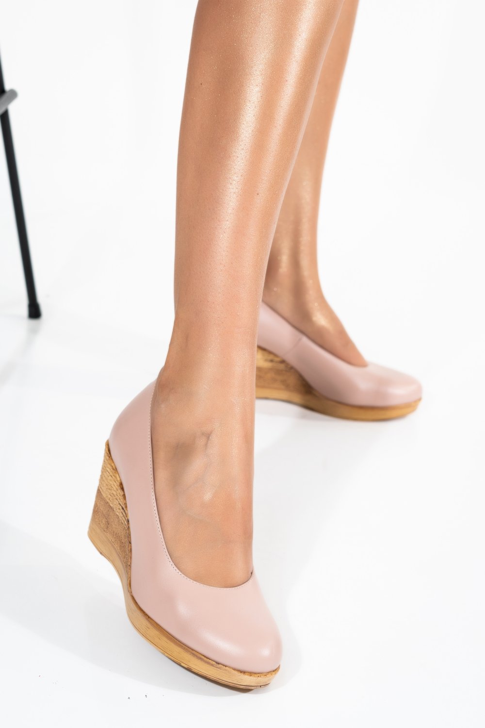 PANTOFI NUDE PIELE NATURALA 1PC70