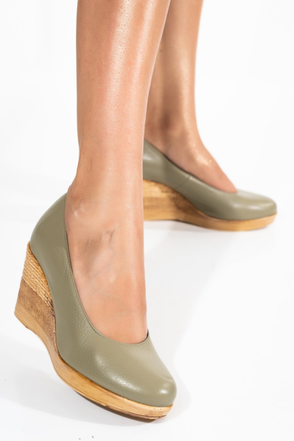 PANTOFI OLIVE PIELE NATURALA 1PC70