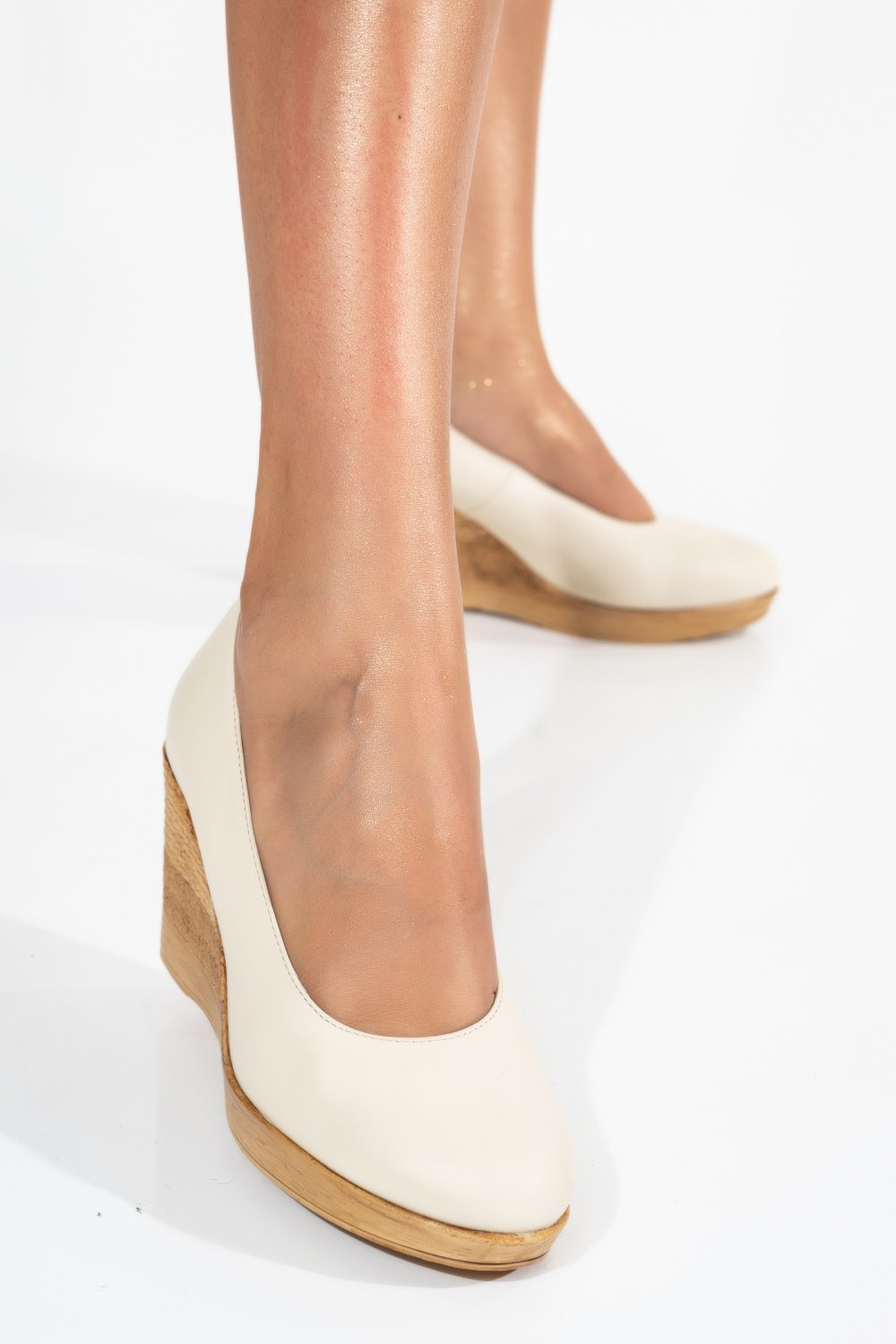 PANTOFI CREM PIELE NATURALA 1PC70