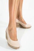 PANTOFI BEJ PIELE NATURALA 1PC70