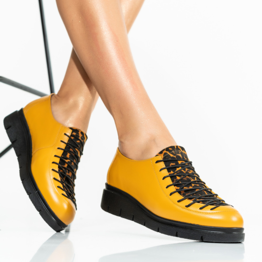 PANTOFI MUSTAR PIELE NATURALA 2PC035