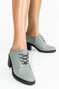 BOTINE GRI PIELE NATURALA 0PC17