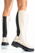 CIZME DAMA PIELE NATURALA  CREM 8566