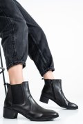 BOTINE NEGRE PIELE NATURALA 8S77074 - A