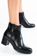 GHETE DAMA PIELE NATURALA NEGRE CU TOC MIC WS77H70H03