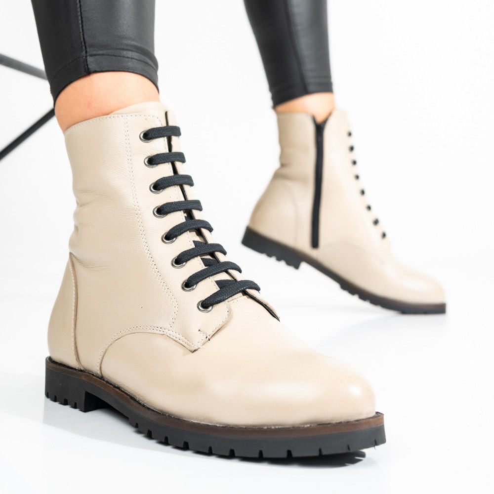 GHETE BEJ PIELE NATURALA 8S77522